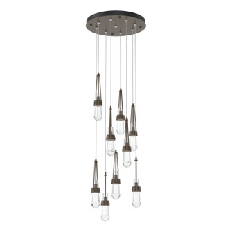 Link Link 9-Light Clear Glass Pendant in Bronze (39|131108SKTSTND05ZM0434)