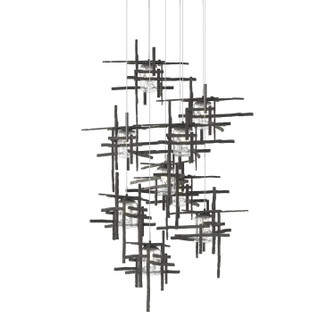 Tura Tura 9-Light Seeded Glass Pendant in Natural Iron (39|131107SKTLONG20II0728)