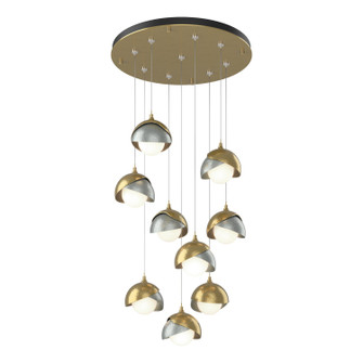 Brooklyn Brooklyn 9-Light Double Shade Pendant in Modern Brass (39|131105SKTSTND8682GG0711)