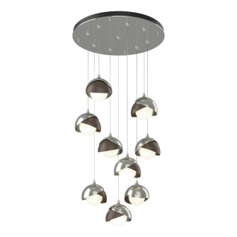 Brooklyn Brooklyn 9-Light Double Shade Pendant in Sterling (39|131105SKTSTND8505GG0711)