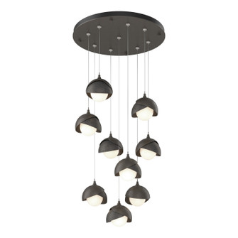 Brooklyn Brooklyn 9-Light Double Shade Pendant in Dark Smoke (39|131105SKTSTND0720GG0711)