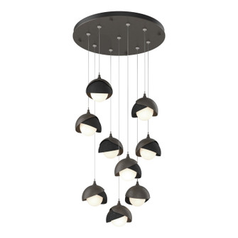 Brooklyn Brooklyn 9-Light Double Shade Pendant in Dark Smoke (39|131105SKTSTND0710GG0711)