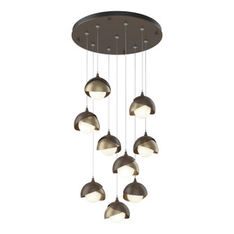 Brooklyn Brooklyn 9-Light Double Shade Pendant in Bronze (39|131105SKTSTND0584GG0711)