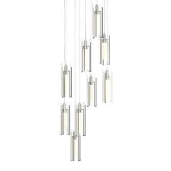 Exos Glass Exos Glass 9-Light Pendant in Sterling (39|131104SKTLONG85ZM0065)