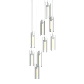 Exos Glass Exos Glass 9-Light Pendant in Vintage Platinum (39|131104SKTLONG82ZM0065)