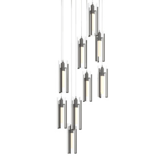 Exos Glass Exos Glass 9-Light Pendant in Oil Rubbed Bronze (39|131104SKTLONG14ZM0065)