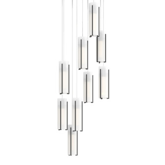 Exos Glass Exos Glass 9-Light Pendant in Black (39|131104SKTLONG10GG0065)