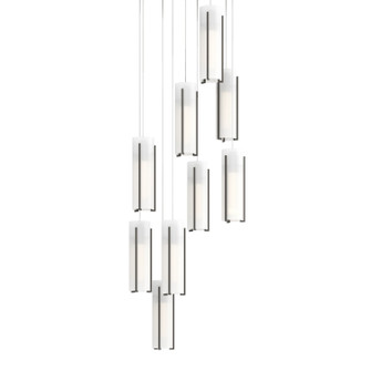 Exos Glass Exos Glass 9-Light Pendant in Dark Smoke (39|131104SKTLONG07GG0065)