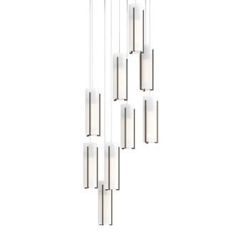 Exos Glass Exos Glass 9-Light Pendant in Bronze (39|131104SKTLONG05GG0065)