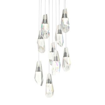 Luma Luma 9-Light Large Crystal Pendant in Natural Iron (39|131101SKTLONG20CR)
