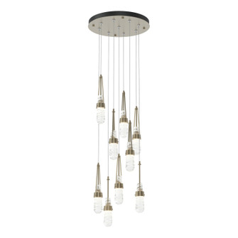 Link Link 9-Light Blown Glass Pendant in Soft Gold (39|131100SKTSTND84YJ0434)