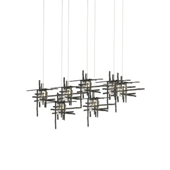Tura Tura 7-Light Seeded Glass Pendant in Black (39|131095SKTLONG10II0728)
