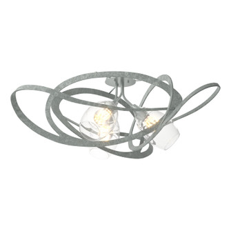 Nest Three Light Semi-Flush Mount in Vintage Platinum (39|128720SKT82ZM0621)