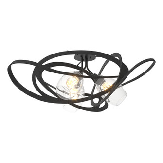 Nest Three Light Semi-Flush Mount in Black (39|128720SKT10ZM0621)