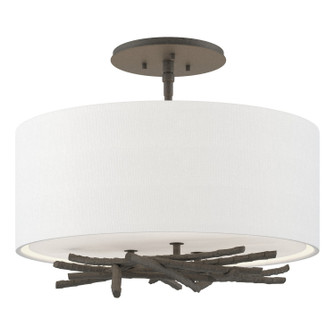 Brindille Three Light Semi-Flush Mount in Natural Iron (39|127660SKT20SF1505)