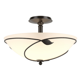 Leaf Three Light Semi Flush Mount in Oil Rubbed Bronze (39|126732SKT14GG0052)
