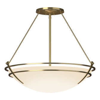 Tryne Three Light Semi Flush Mount in Modern Brass (39|124442SKT86GG0054)