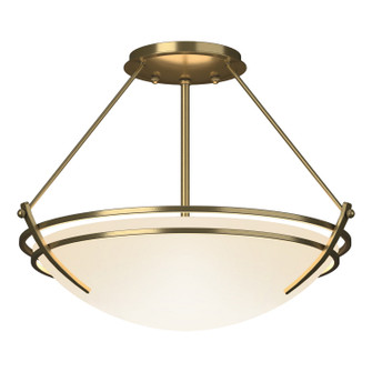 Tryne Two Light Semi-Flush Mount in Modern Brass (39|124422SKT86GG0047)
