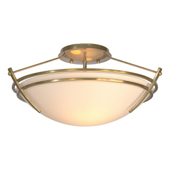 Tryne Two Light Semi-Flush Mount in Modern Brass (39|124412SKT86GG0047)