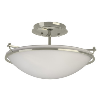Simple Lines Plain Small Semi-Flush in Sterling (39|124302SKT85GG0047)
