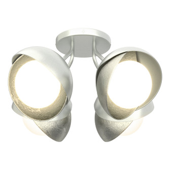 Brooklyn Four Light Semi-Flush Mount in Vintage Platinum (39|121376SKT8285GG0711)