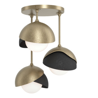 Brooklyn Three Light Semi-Flush Mount in Soft Gold (39|121374SKT8410GG0711)