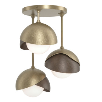 Brooklyn Three Light Semi-Flush Mount in Soft Gold (39|121374SKT8405GG0711)