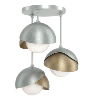 Brooklyn Three Light Semi-Flush Mount in Vintage Platinum (39|121374SKT8284GG0711)