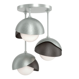Brooklyn Three Light Semi-Flush Mount in Vintage Platinum (39|121374SKT8214GG0711)