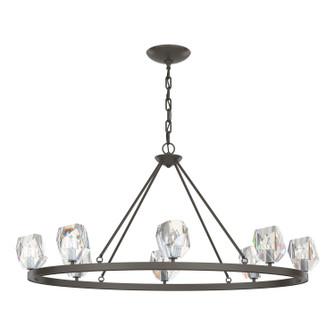Gatsby Eight Light Chandelier in Dark Smoke (39|105021SKT07CR)