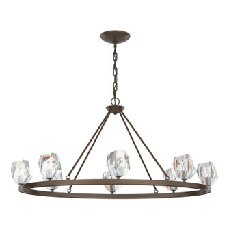 Gatsby Eight Light Chandelier in Bronze (39|105021SKT05CR)