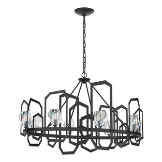Gatsby Eight Light Chandelier in Black (39|105020SKT10CR)