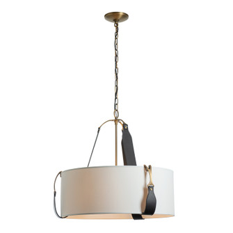 Saratoga Three Light Pendant in Antique Brass (39|104070SKT27LKSF2208)