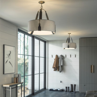 Saratoga Three Light Pendant in Polished Nickel (39|104070SKT24LCSE2208)