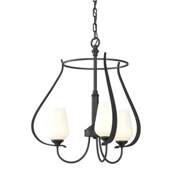 Flora Flora 3 Arm Chandelier in Black (39|103047SKT10GG0303)