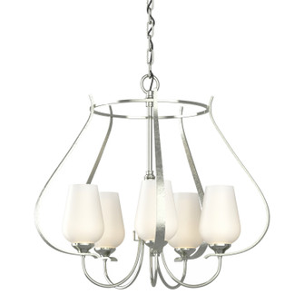 Flora Five Light Chandelier in Sterling (39|103045SKT85GG0303)