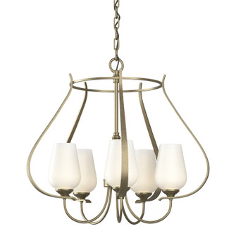 Flora Five Light Chandelier in Soft Gold (39|103045SKT84GG0303)
