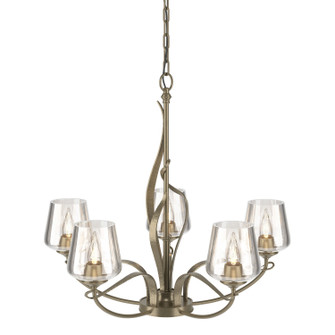 Flora Five Light Chandelier in Soft Gold (39|103040SKT84ZM0236)