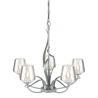 Flora Five Light Chandelier in Vintage Platinum (39|103040SKT82ZM0236)
