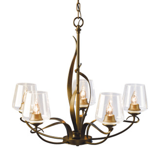 Flora Five Light Chandelier in Oil Rubbed Bronze (39|103040SKT14GG0236)