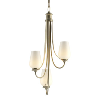 Flora Three Light Chandelier in Soft Gold (39|103033SKT84GG0303)