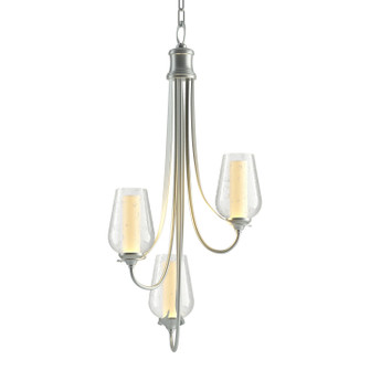 Flora Three Light Chandelier in Vintage Platinum (39|103033SKT82ZS0354)