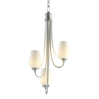Flora Three Light Chandelier in Vintage Platinum (39|103033SKT82GG0303)