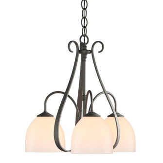 Sweeping Taper Three Light Chandelier in Natural Iron (39|101441SKT20GG0001)