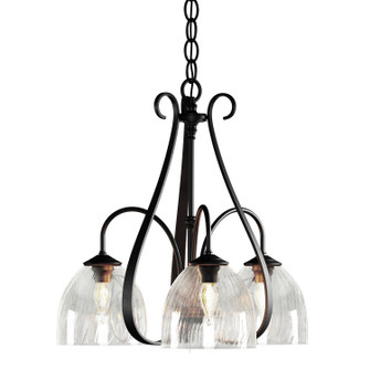 Sweeping Taper Three Light Chandelier in Black (39|101441SKT10LL0001)