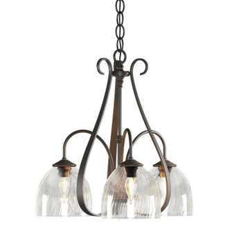 Sweeping Taper Three Light Chandelier in Dark Smoke (39|101441SKT07LL0001)