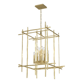 Tura Eight Light Chandelier in Modern Brass (39|101317SKT86)