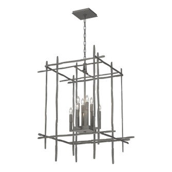 Tura Eight Light Chandelier in Natural Iron (39|101317SKT20)