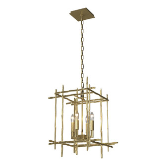 Tura Four Light Chandelier in Modern Brass (39|101315SKT86)