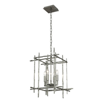 Tura Four Light Chandelier in Sterling (39|101315SKT85)